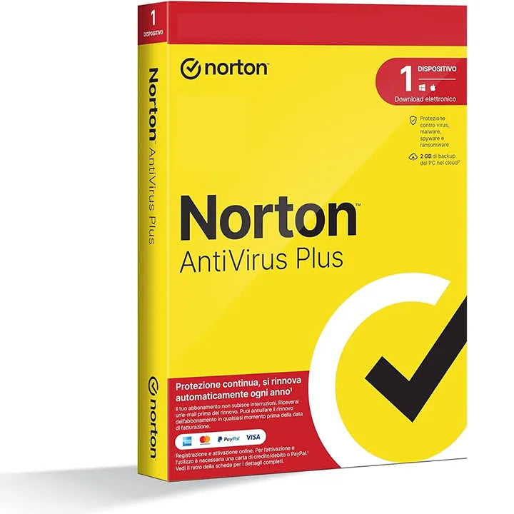 Norton Antivirus Plus 2024 | 3 anni | 1 dispositivo