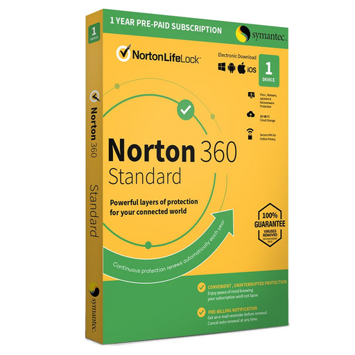Norton 360 Standard 2022 1 anno 1 dispositivo